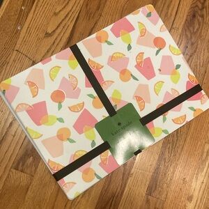 KATE SPADE Placemats Set of 6 Cocktails & Fruit NEW